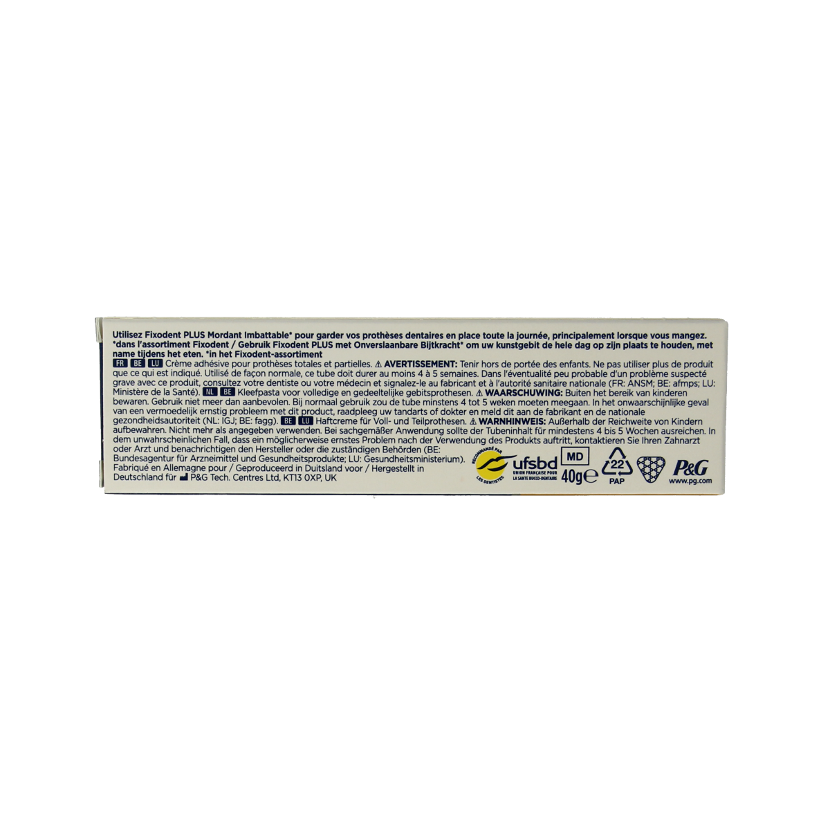 Fixodent Kleefpasta plus dual power 40.00 Gram