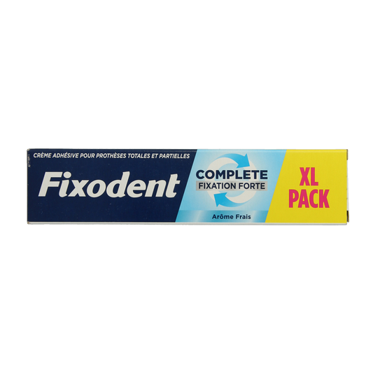 Fixodent Complete Original Fresh denture adhesive cream in 70g tube, providing secure fit and fresh breath for denture wearers.