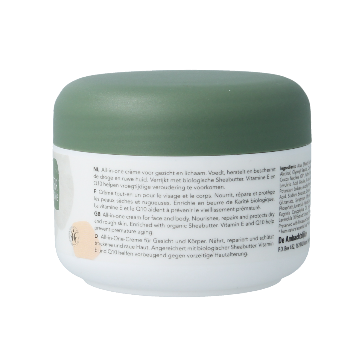 Harmonie Skinwonder Face & Body Cream bio in 110ml jar, nourishing skincare product for face and body application
