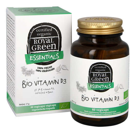 Royal Green Vitamine D3 bio 60.00 Vegetarische capsules