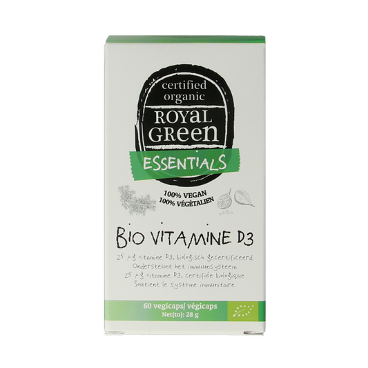 Royal Green Vitamine D3 bio 60 Vegetarische capsules