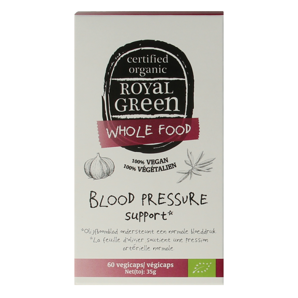 Royal Green Blood pressure support bio 60.00 Vegetarische capsules