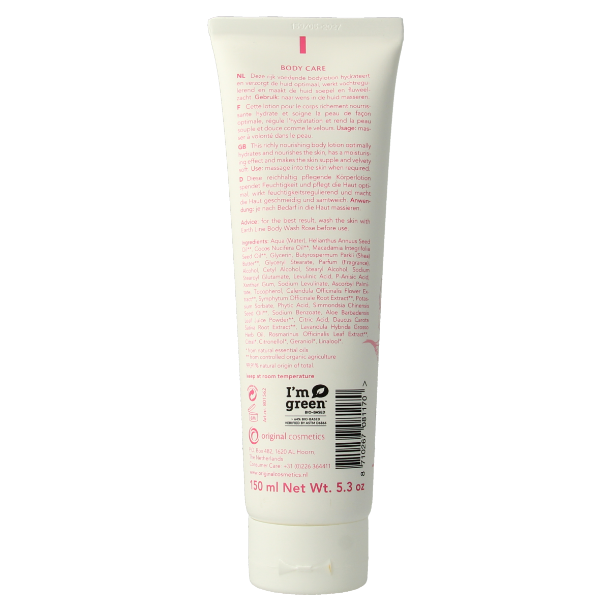 Earth Line Bodylotion rose 150.00 Milliliter