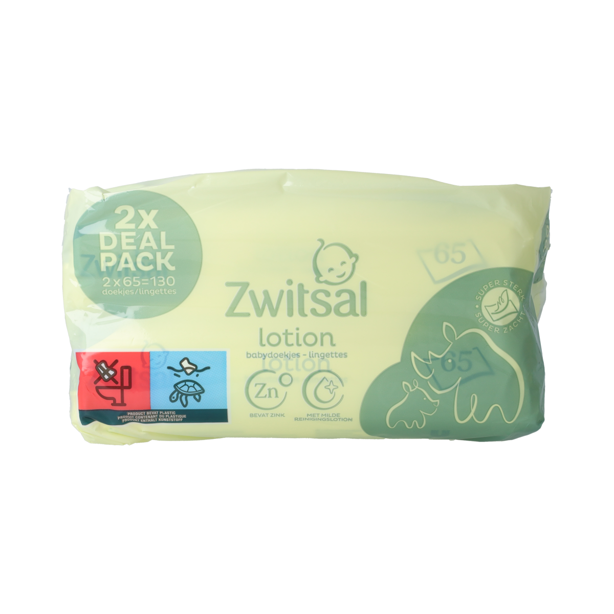 Zwitsal Billendoekjes met lotion 65 stuks 2.00 Stuks