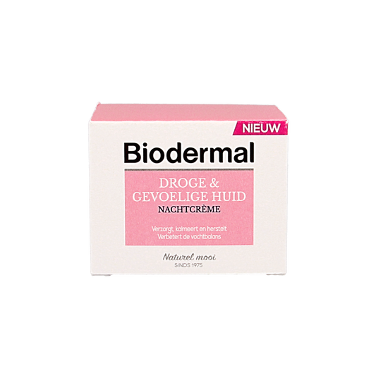 Biodermal Nachtcreme droge en gevoelige huid 50.00 Milliliter