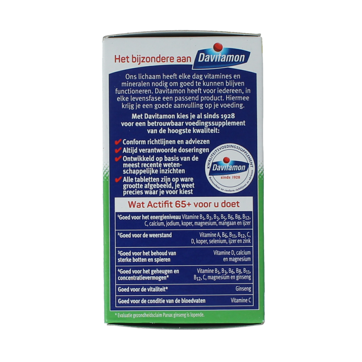 Davitamon Actifit 65+ 70.00 Tabletten