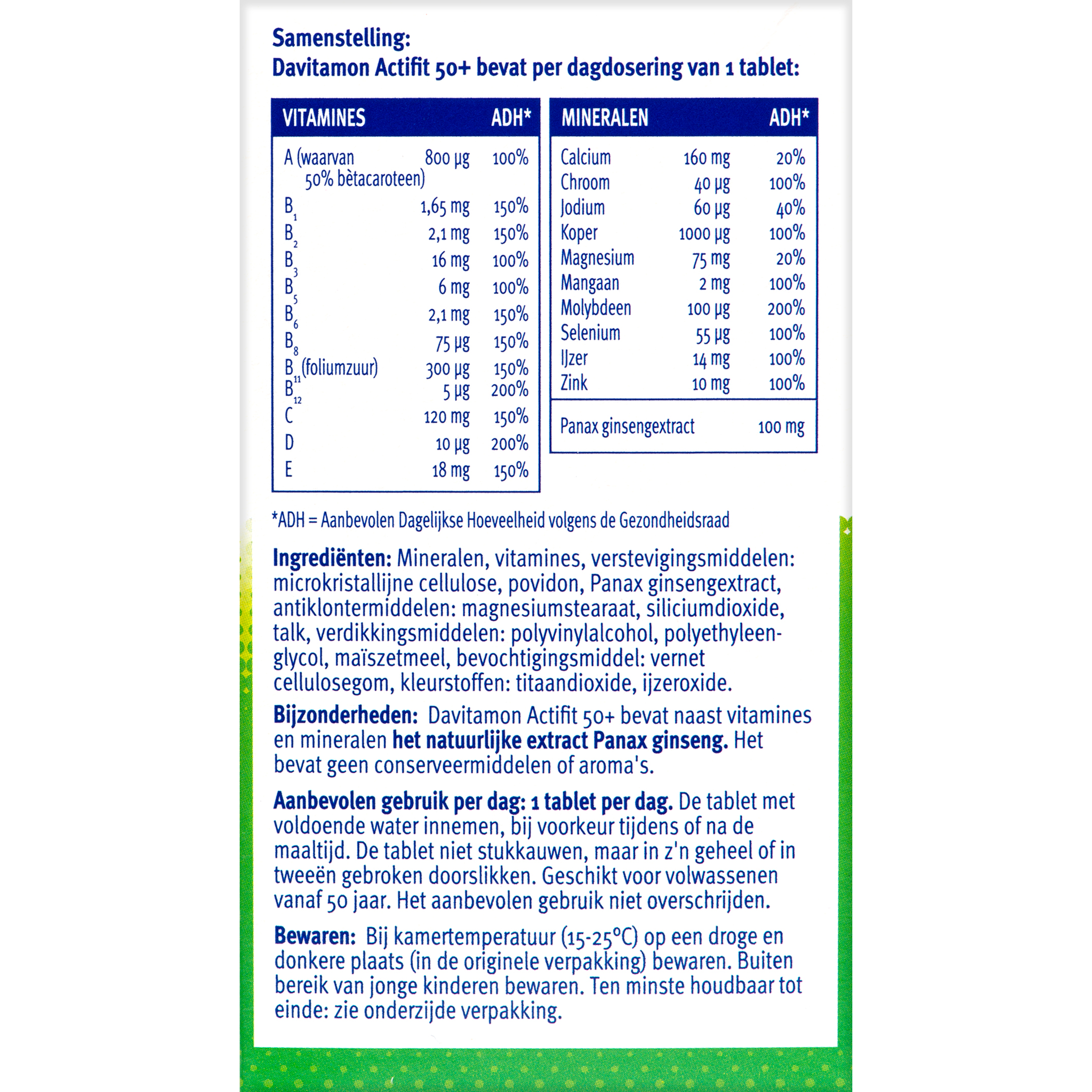 Davitamon Actifit 50+ 90.00 Tabletten