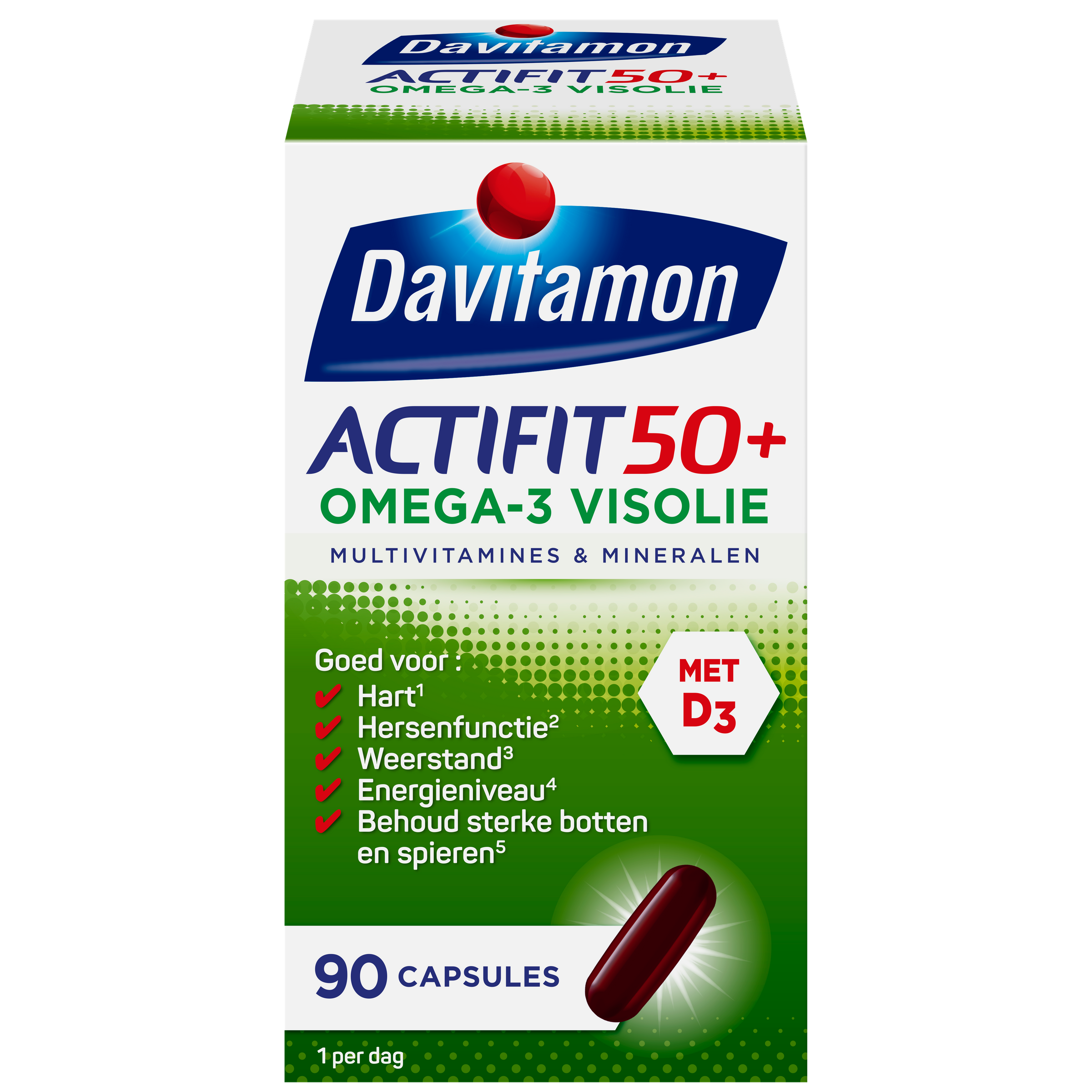 Davitamon Actifit 50+ omega 3 90.00 Capsules