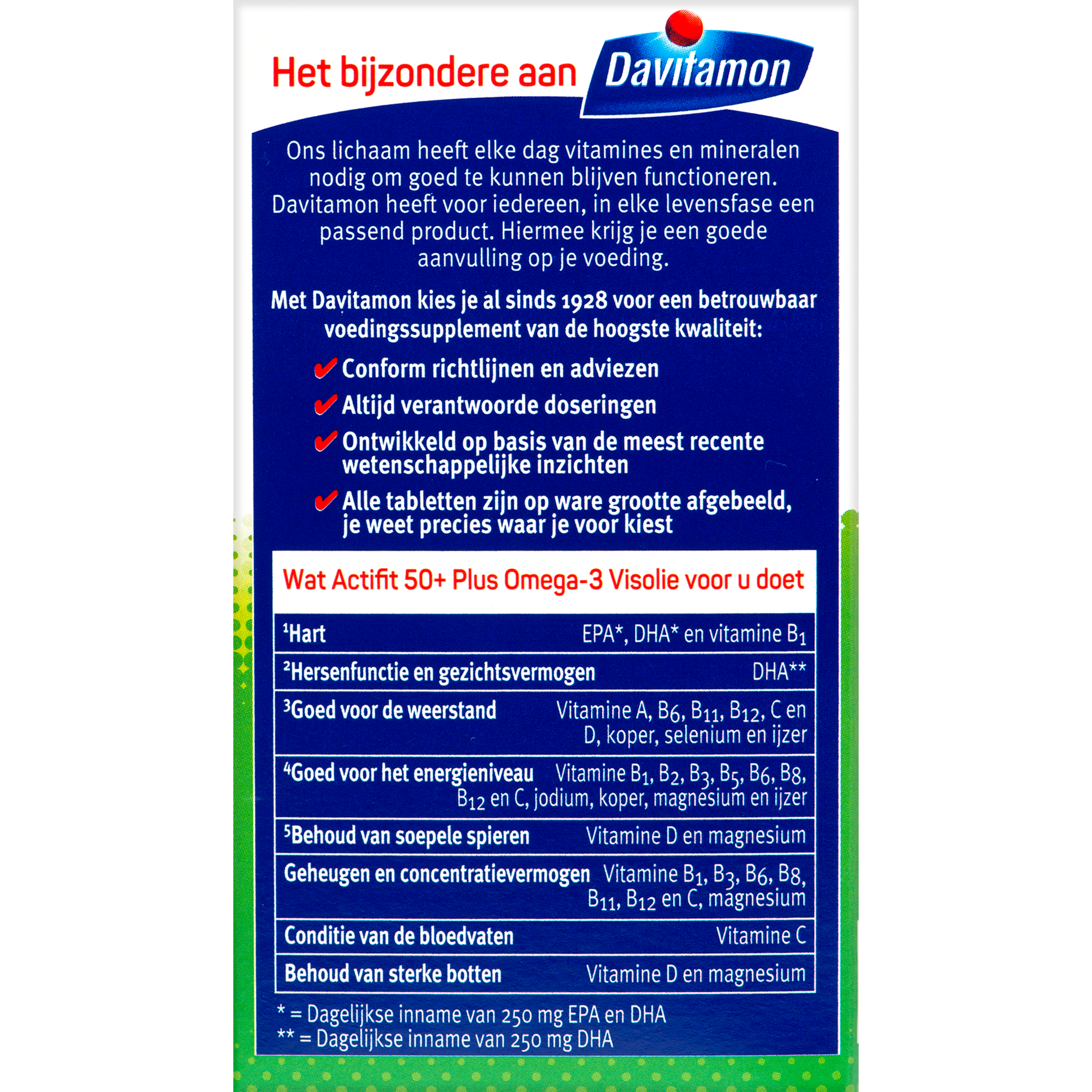Davitamon Actifit 50+ omega 3 90.00 Capsules