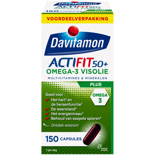 Davitamon Actifit 50+ omega 3 150 Capsules