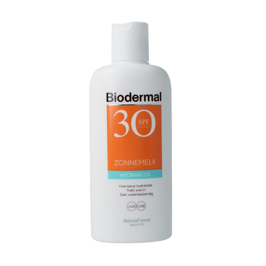 Biodermal Zonnemelk hydraplus SPF30 200.00 Milliliter