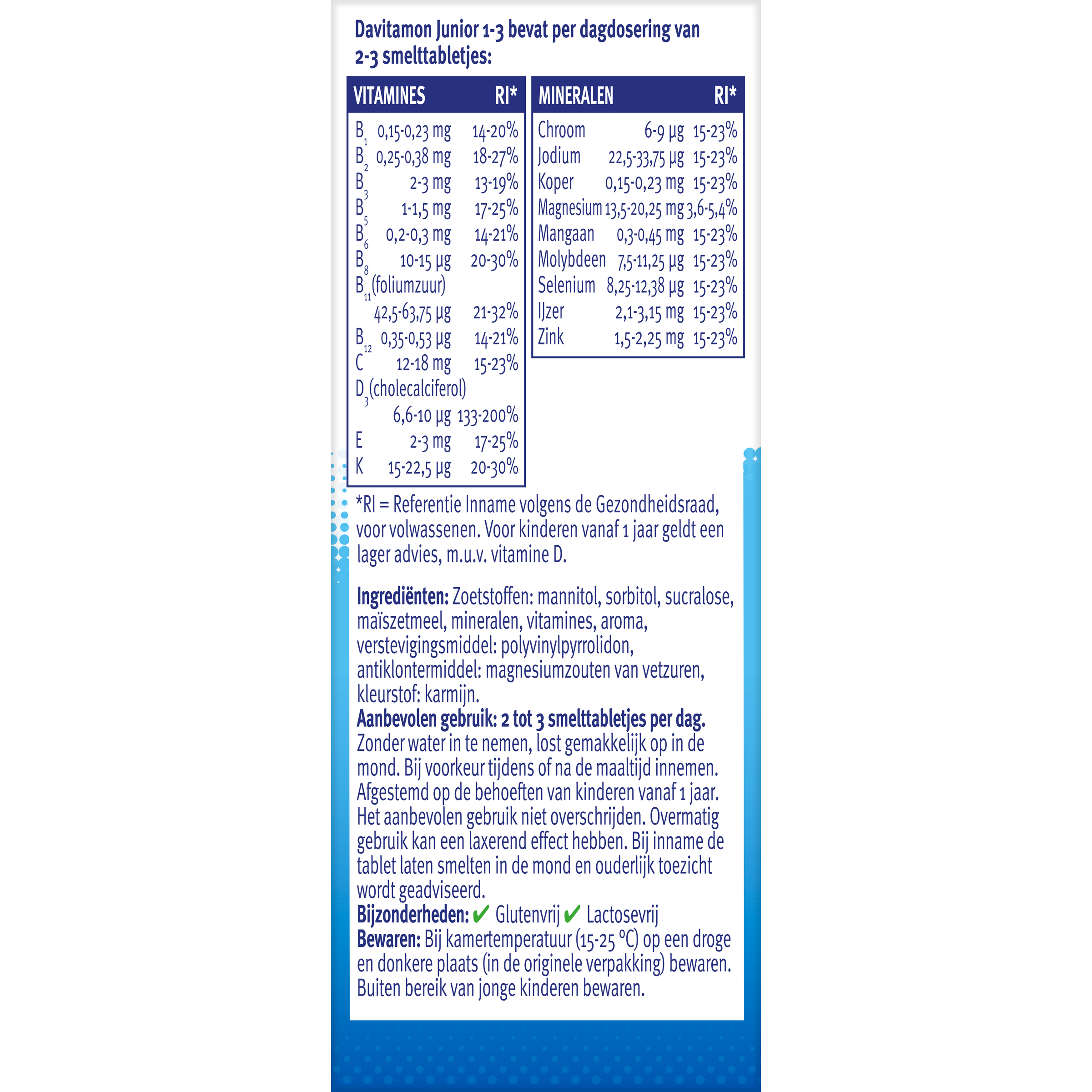 Davitamon Junior 1-3 smelttablet aardbei 150 Tabletten