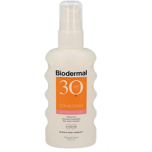 Biodermal Zonnespray SP30 gevoelig huid 175.00 Milliliter