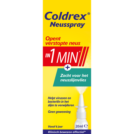 Coldrex Neusspray 20ml nasal spray for congestion relief, part of Coldrex nasal care and inhalation products.