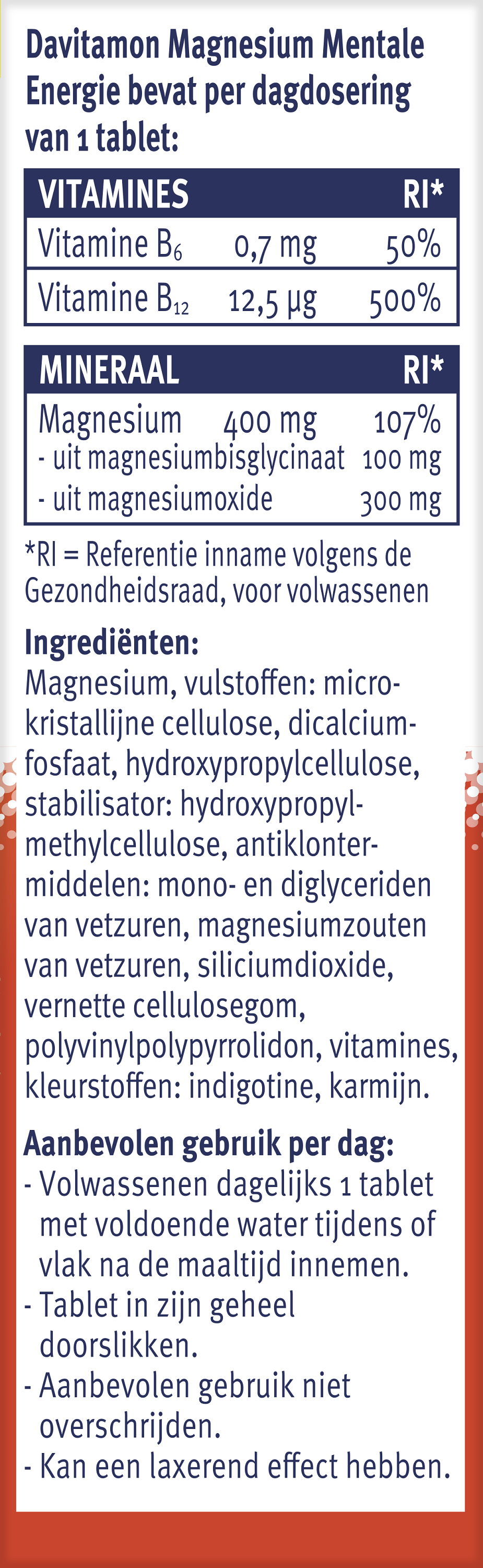 Davitamon Magnesium mentale energie 30.00 Tabletten