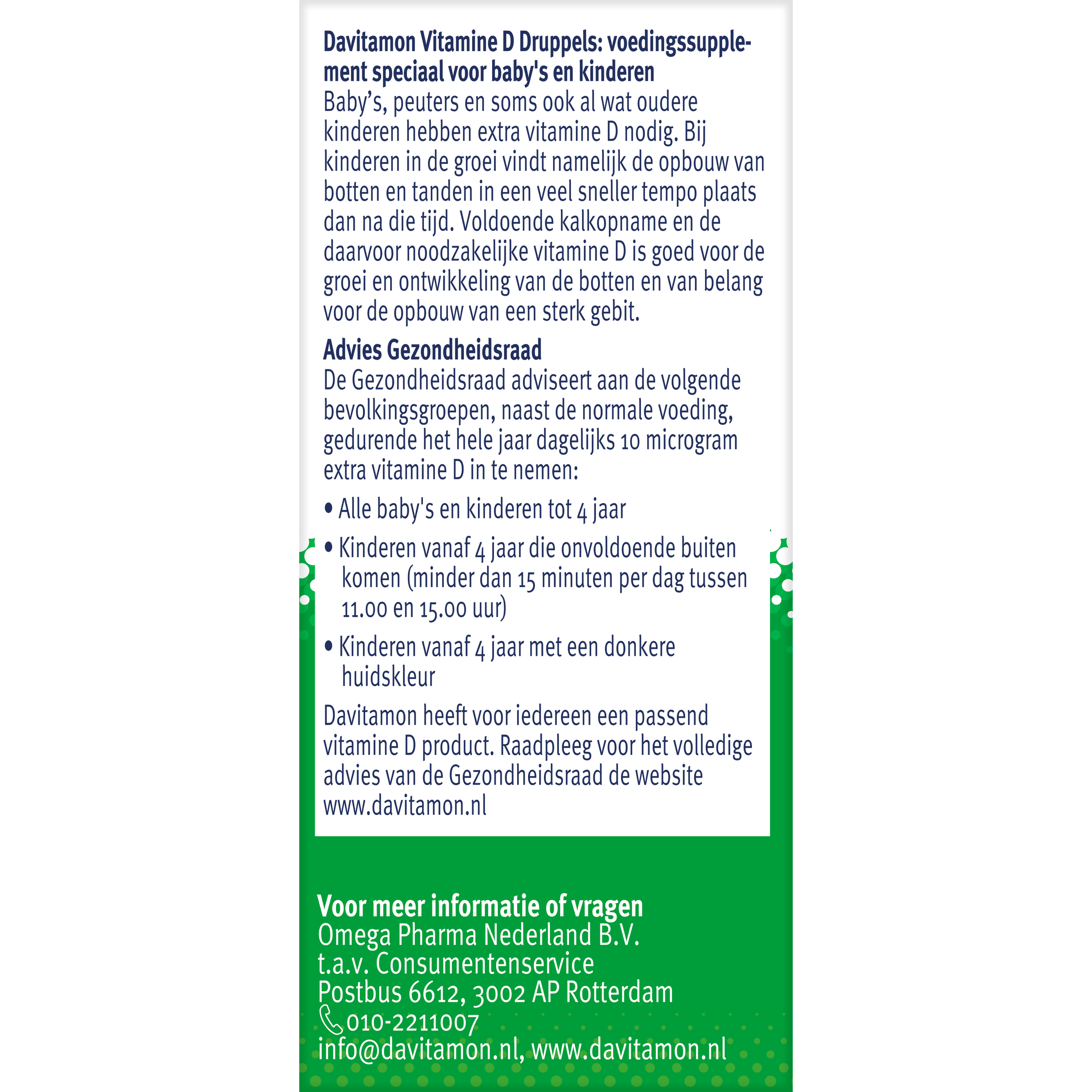 Davitamon Vitamine D druppels  25 Milliliter