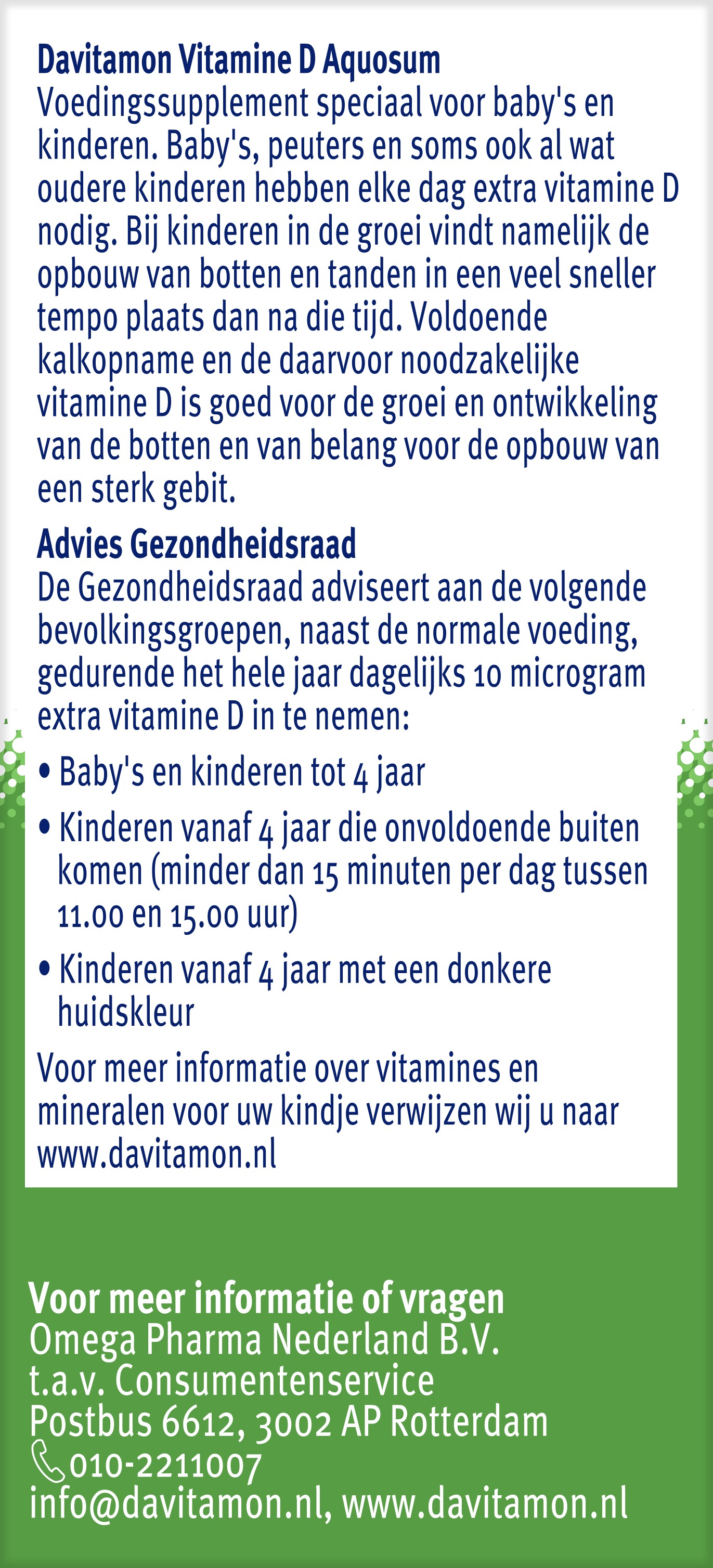 Davitamon Vitamine D aquosum 25 Milliliter