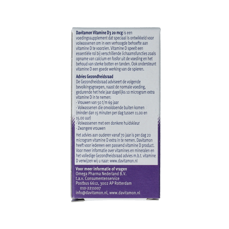 Davitamon Vitamine D 30mg 150 Smelttabletten