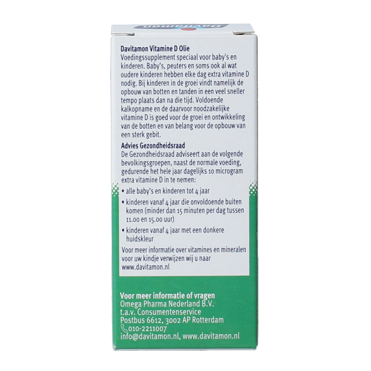 Davitamon Vitamine D olie 25.00 Milliliter