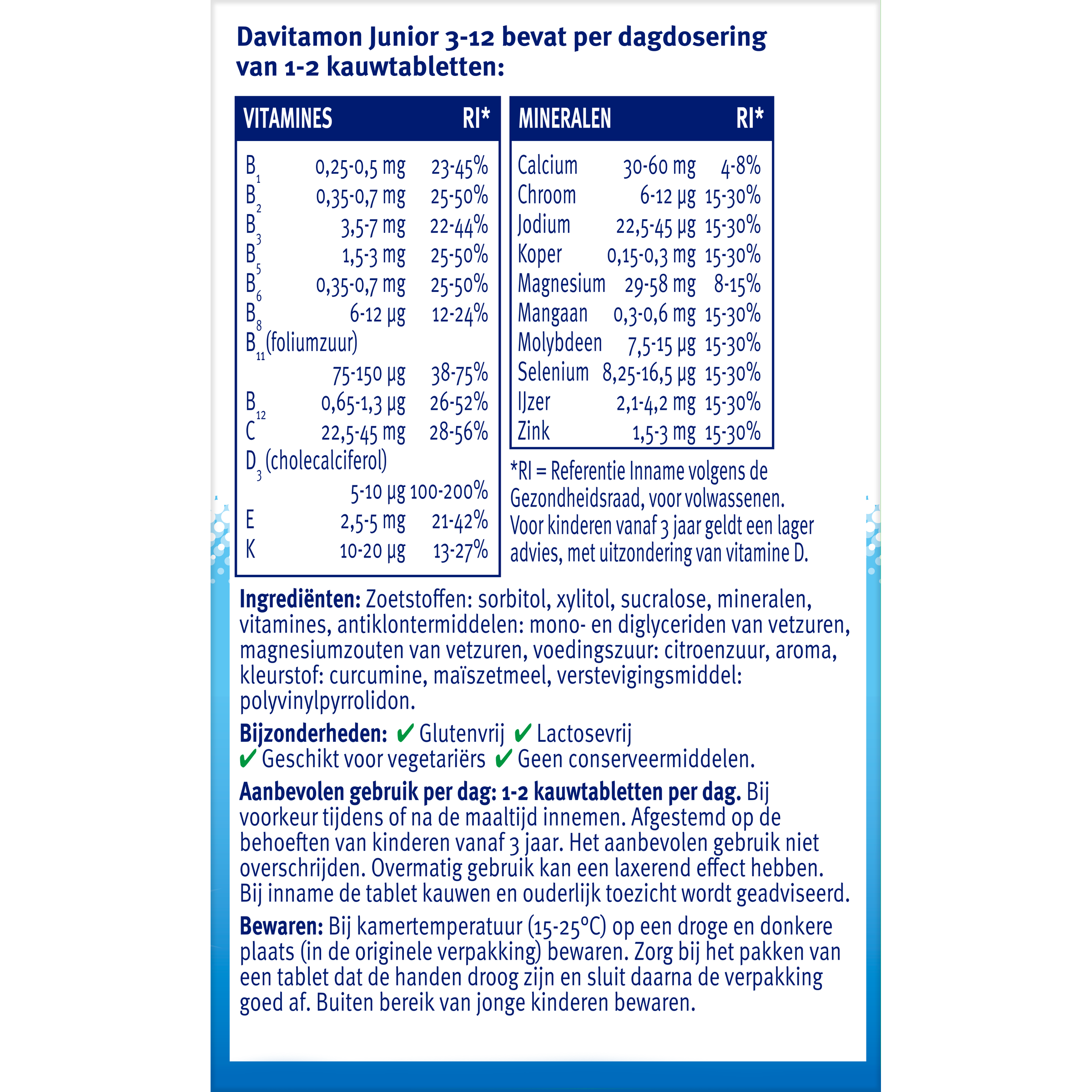 Davitamon Junior 3-12 banaan 120.00 Kauwtabletten