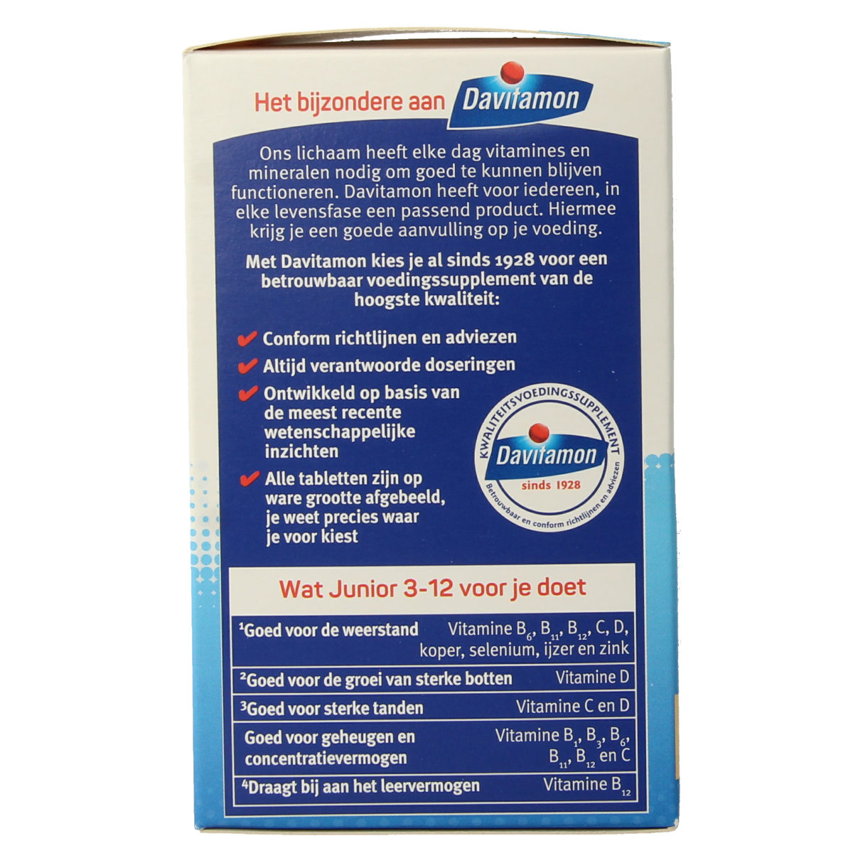 Davitamon Junior 3-12 multifruit 120.00 Kauwtabletten