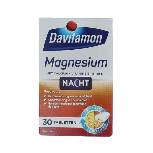 Davitamon Magnesium speciaal voor de nacht 30.00 Tabletten