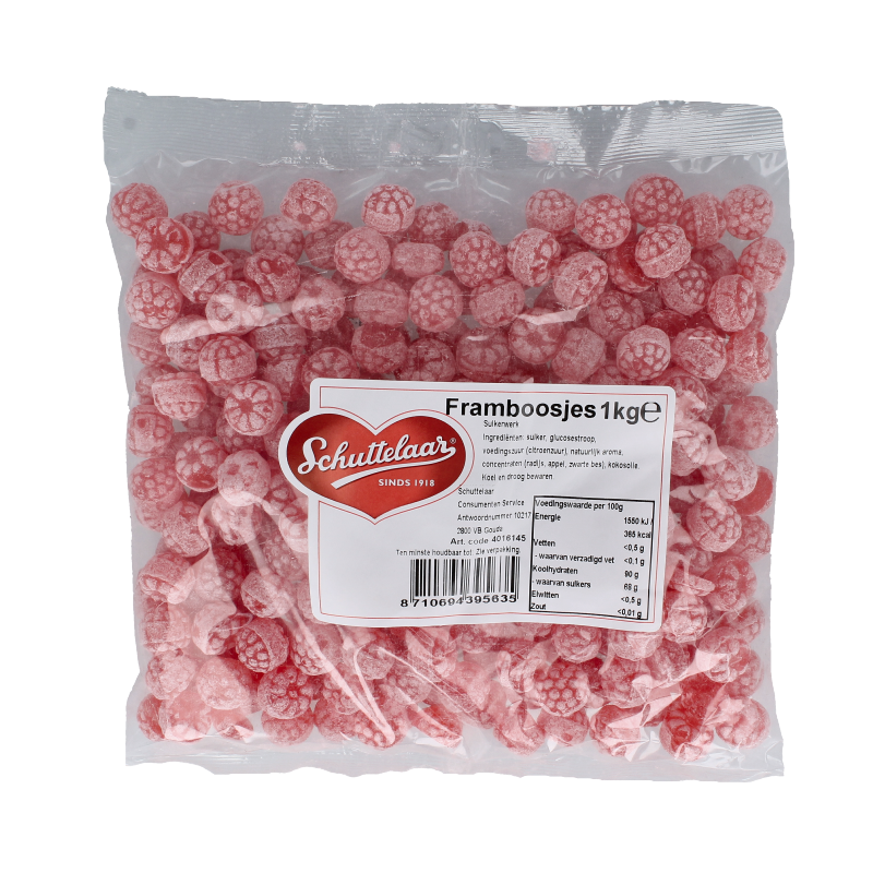 Schuttelaar Framboosjes 1 Kilogram