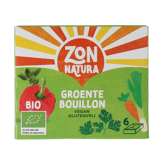 Zonnatura Groentebouillon tablet 11 gram bio 6.00 Stuks
