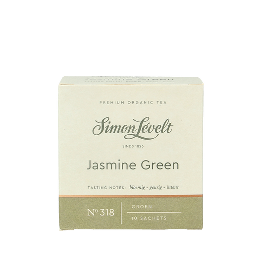Simon Levelt Groene thee jasmijn bio 10.00 Zakjes