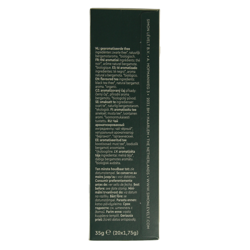 Simon Levelt Earl grey bio 20 Zakjes