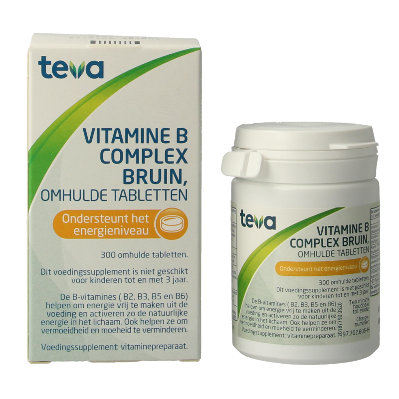 Teva Vitamine B complex bruin los 300 Tabletten