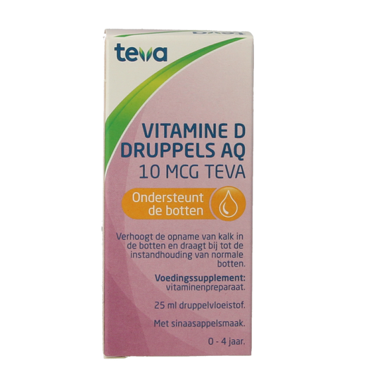 Teva Vitamine D AQ druppels 10 mcg 25 Milliliter