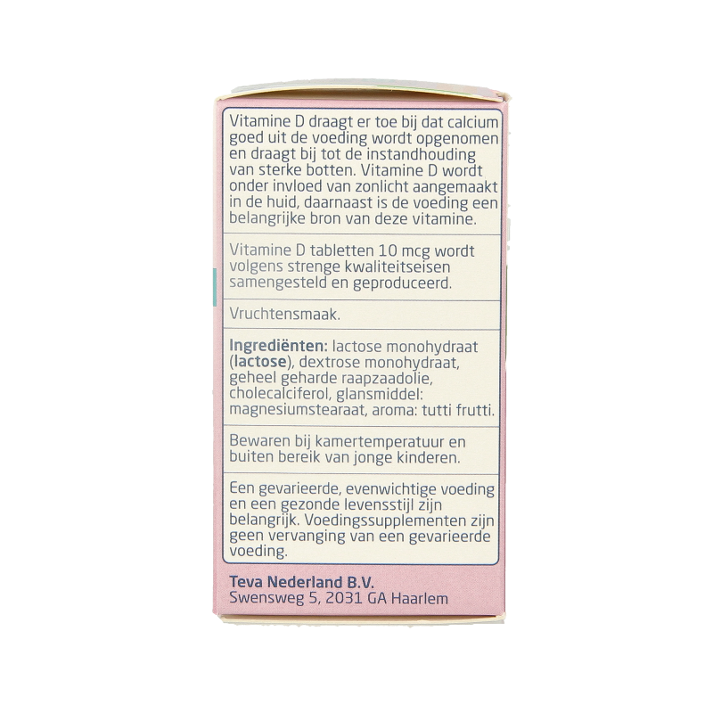 Teva Vitamine D 10 mcg 400IE 300 Tabletten