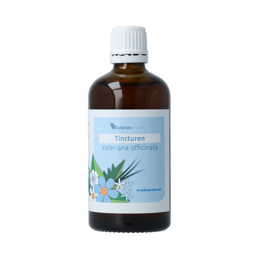 Balancepharma Valeriana officinalis tincture in 100ml bottle, herbal supplement for relaxation and sleep support.