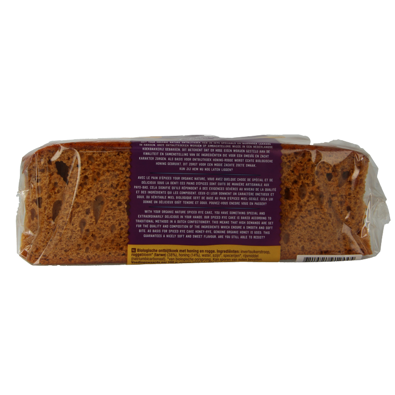 Your Organic Nature Ontbijtkoek honing - rogge bio 400 Gram