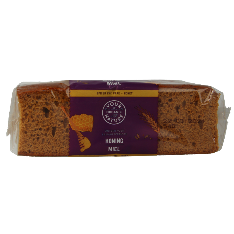 Your Organic Nature Ontbijtkoek honing - rogge bio 400 Gram