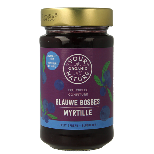 Your Organic Nature Fruit beleg blauwe bosbes bio 250.00 Gram