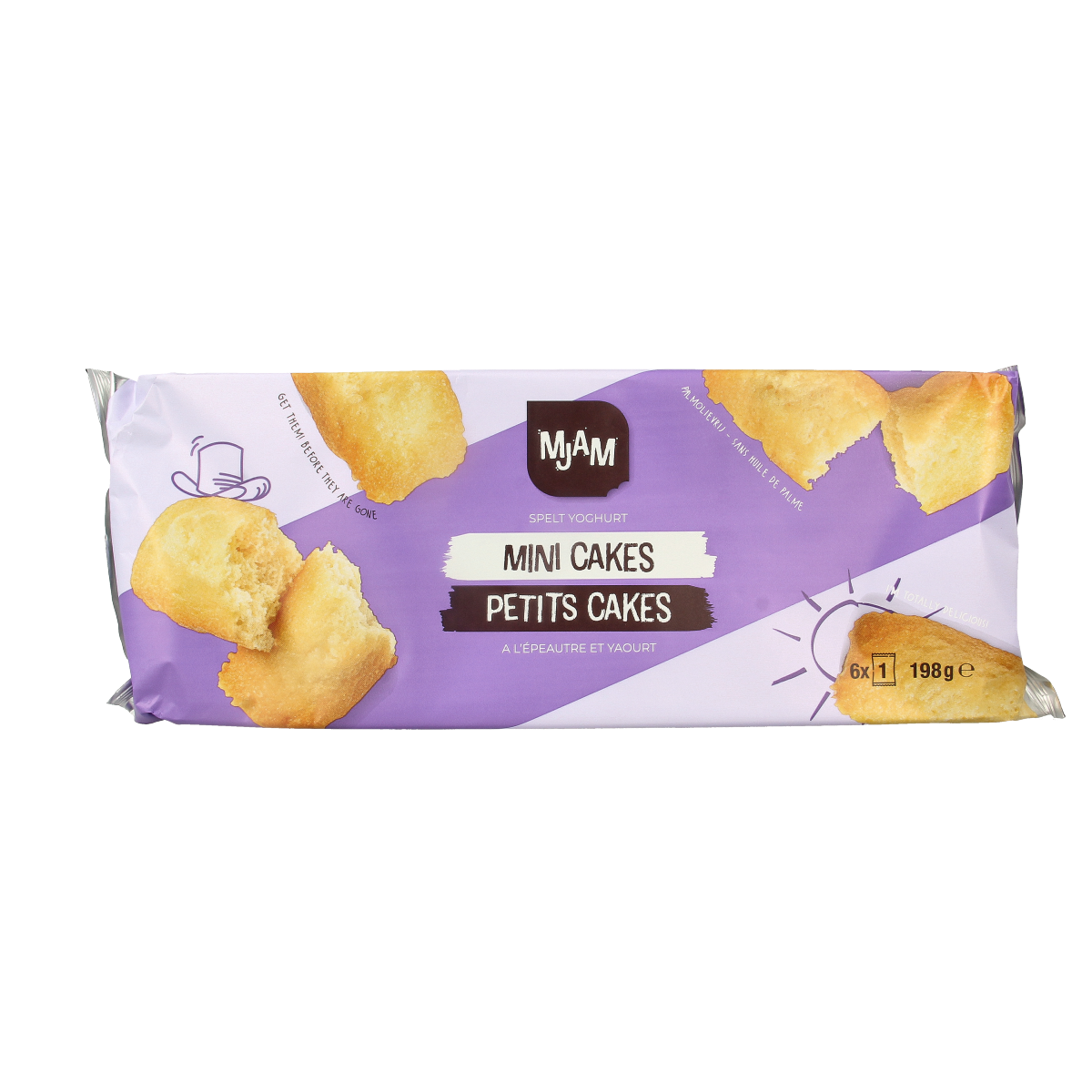 Mjam Mini cakes naturel bio 198.00 Gram