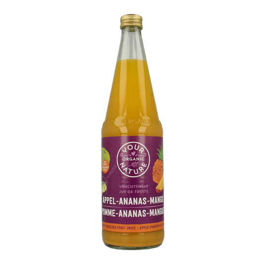 Your Organic Nature Vruchtensap appel ananas mango bio 700.00 Milliliter