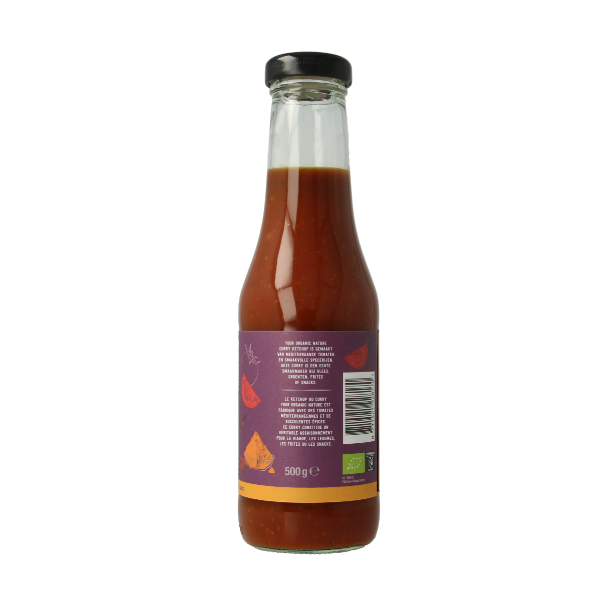 Your Organic Nature Curry ketchup bio 500.00 Gram