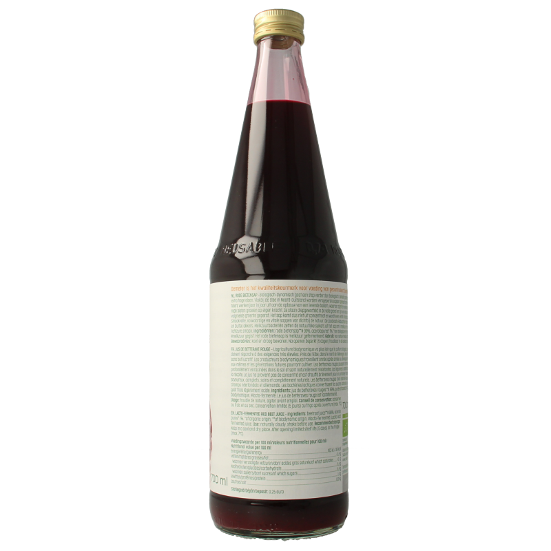 Luna E Terra Rode bietensap melkzuur demeter bio 700 Milliliter