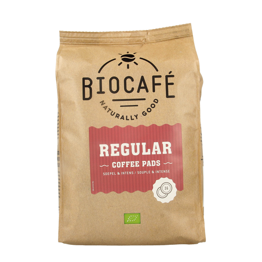 Biocafe Coffee pads regular bio 36.00 Stuks