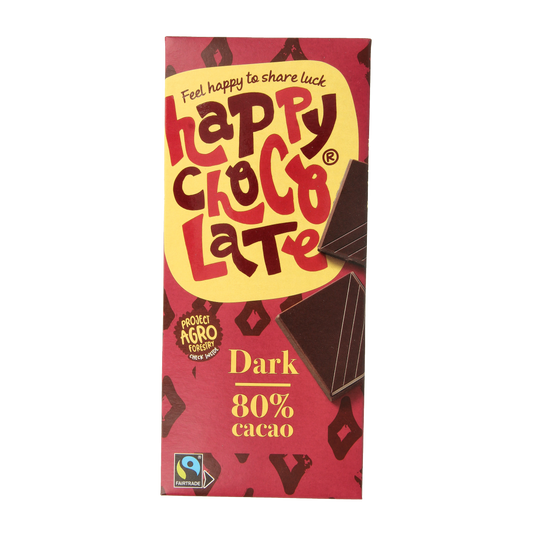 Happy Chocolate Puur 80% bio 85.00 Gram