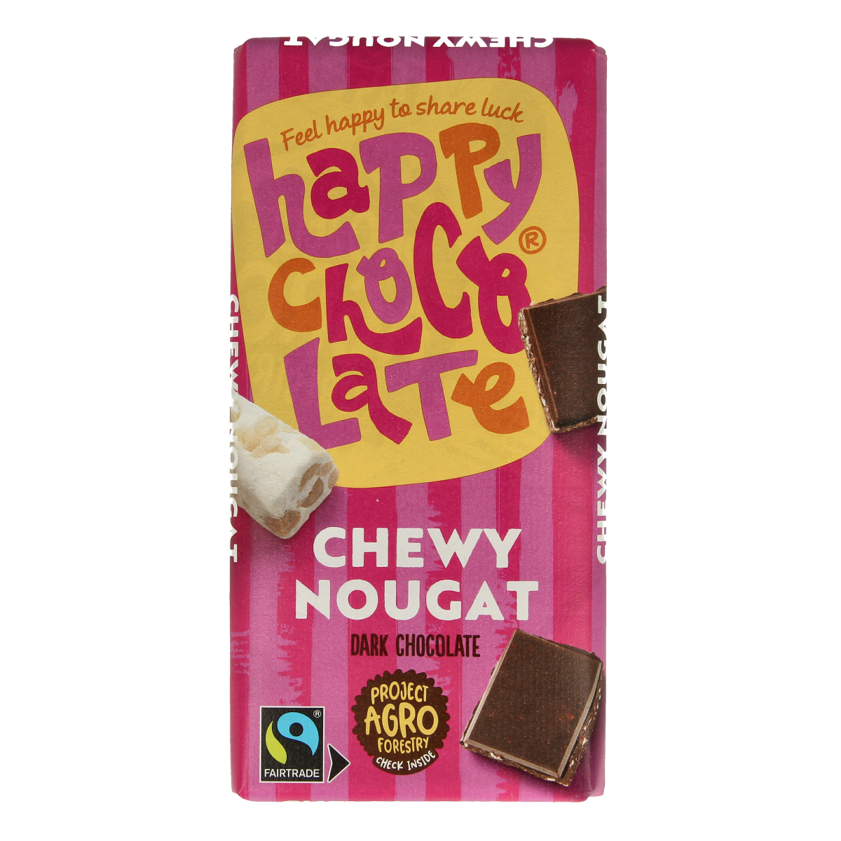 Happy Chocolate Puur nougat bio 100.00 Gram