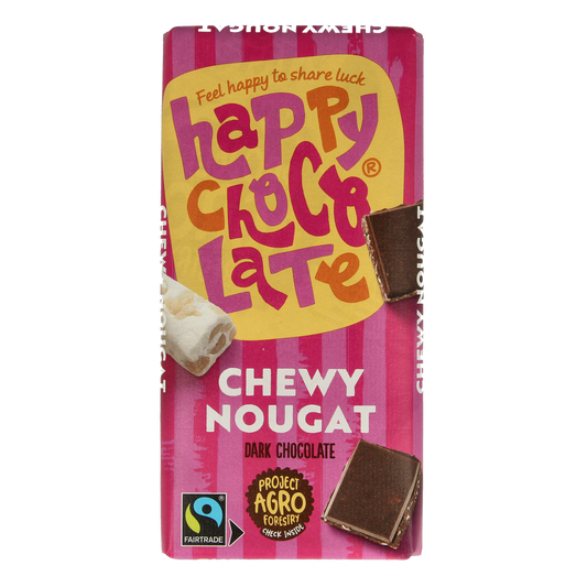 Happy Chocolate Puur nougat bio 100.00 Gram