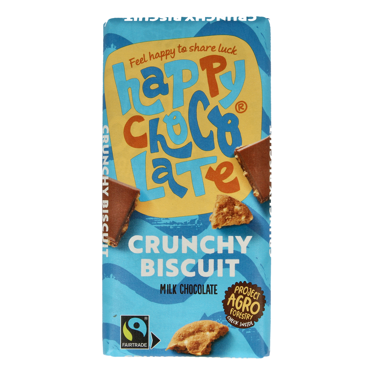 Happy Chocolate Melk biscuit bio 100.00 Gram