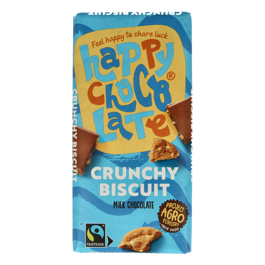 Happy Chocolate Melk biscuit bio 100.00 Gram