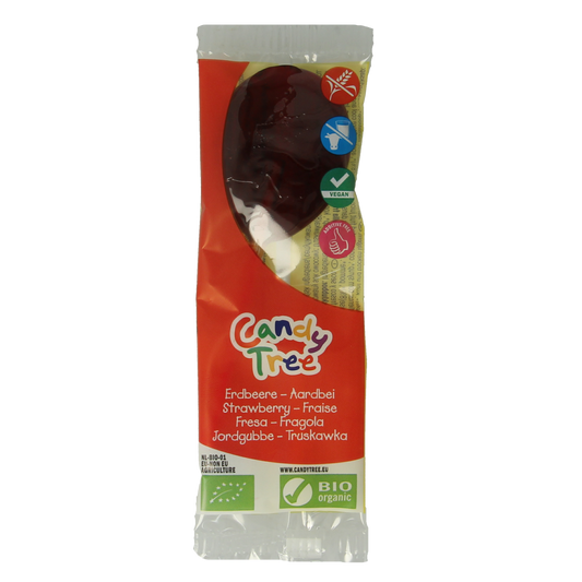 Candy Tree Aardbei lollie bio 1.00 Stuks