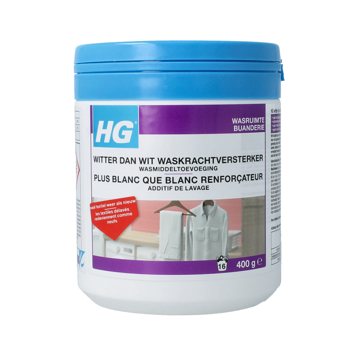 HG Witter dan wit waskrachtversterker 400.00 Gram
