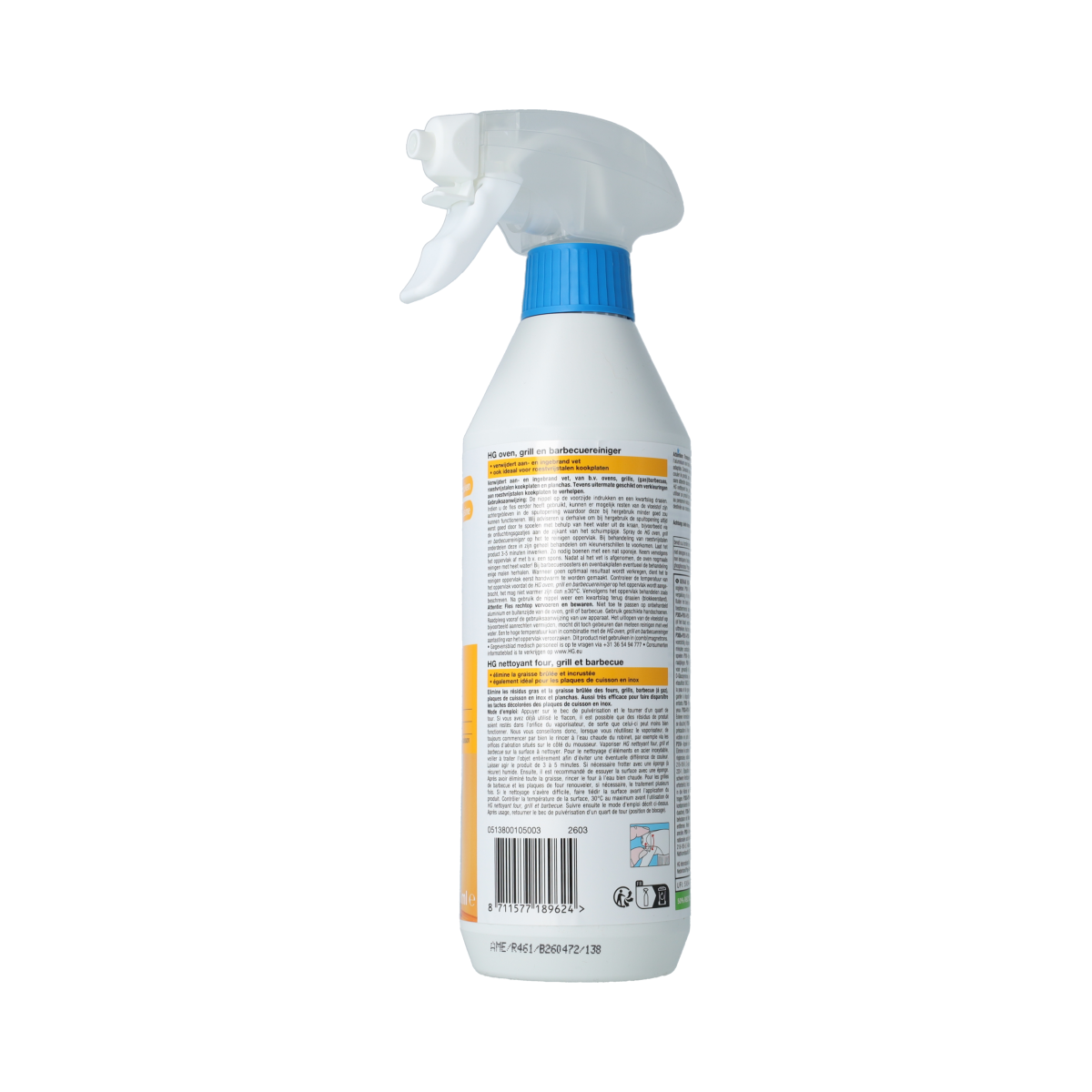 HG Oven & grill & BBQ reiniger 500.00 Milliliter